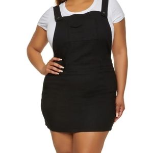 Black overall stretchy dress